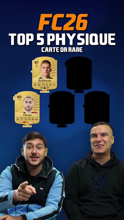 TOP 5 des JOUERS avec le + de PHYSIQUE sur FC26 🧐⚽️🎮