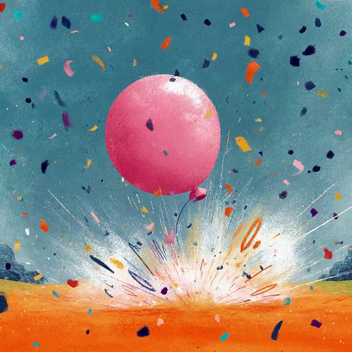Cuando explota un globo
