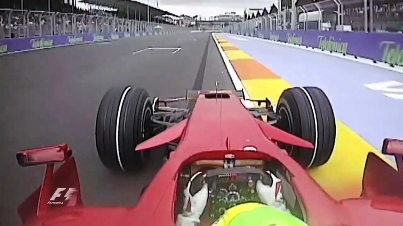 F1 – Felipe Massa (Ferrari V8) Onboard – European GP 2008