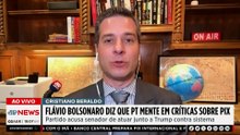 Flávio Bolsonaro acusa PT de mentir sobre Pix e critica Lula
