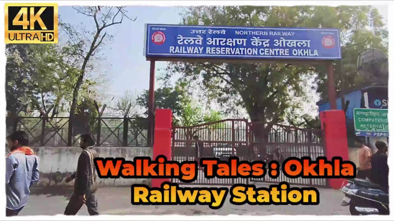 Walking Tales: The Rustic Charm of Okhla Railway Station 🚂 Delhi Local Trains & Old Station Vibes