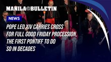 Pope Leo XIV carries cross for full Good Friday procession, the first pontiff to do so in decades