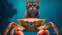 A Crab Mission 🦀🌊  Underwater Cat Deep Sea Rescue 😻