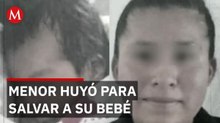 Niña de 13 años huye de las autoridades para proteger a su hijo en Puebla