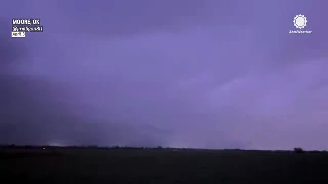 Tornado sirens ring out as intense storms slam the Oklahoma City metro area