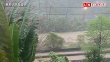 雨彈狂炸溪水暴漲！竹縣峨眉北埔淹水 消防緊急撤離27人