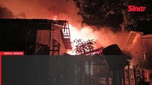 Lapan rumah terbakar, tong gas meletup di Kota Bharu