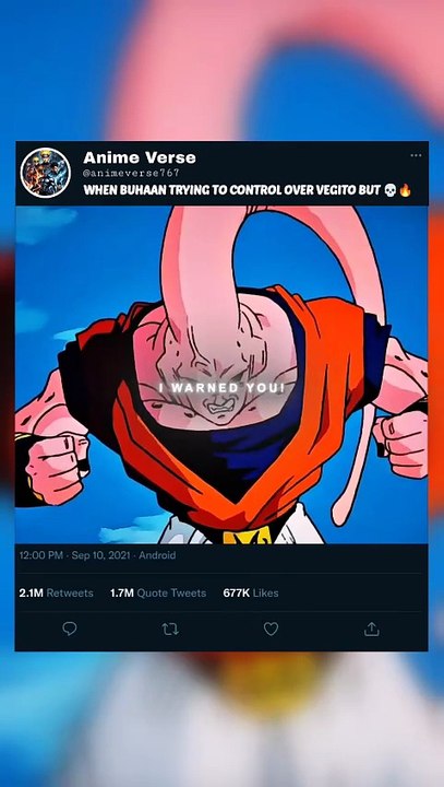 WHEN BUHAAN TRYING TO CONTROL OVER VEGITO BUT 💀🔥