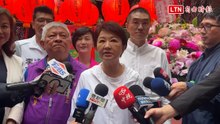 全台輔選起手式？盧秀燕基隆奠濟宮贈匾 主委勸進選總統