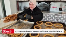 3 çocuk annesi Gamze, baba mesleği fırıncılığı sürdürüyor