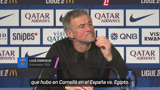 Luis Enrique, sobre los cánticos racistas en el España vs. Egipto: No me pronuncio sobre cosas que no he visto, pero estoy en contra de cualquier tipo de violencia