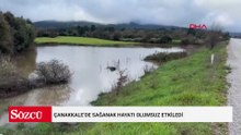 Çanakkale’de sağanak hayatı olumsuz etkiledi