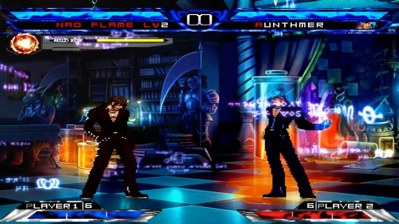 Nao Flame LV2 VS. Aunthmer [KOF MUGEN]