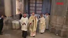 Israele, cardinale Pizzaballa celebra la messa del Sabato Santo nella Basilica del Santo Sepolcro