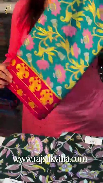 Printed Mysore silk sarees Visit Store Or Shop Online in India