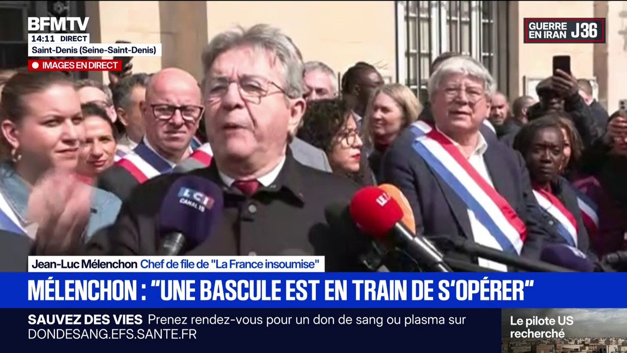 Rassemblement contre le racisme à Saint-Denis: "Tous les Français sont égaux en droit", déclare Jean-Luc Mélenchon