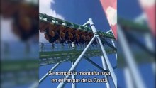 Susto en el Parque de la Costa: falló una montaña rusa y las personas quedaron colgadas en el aire