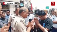 कोटा में चालान को लेकर विवाद: इंस्पेक्टर हाथ जोड़कर बोले, 'मेरे कपड़े फाड़ लो, लेकिन मामला शांत करो'