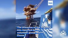 Sea-Watch rescue 44 migrants from abandoned oil rig in Mediterranean