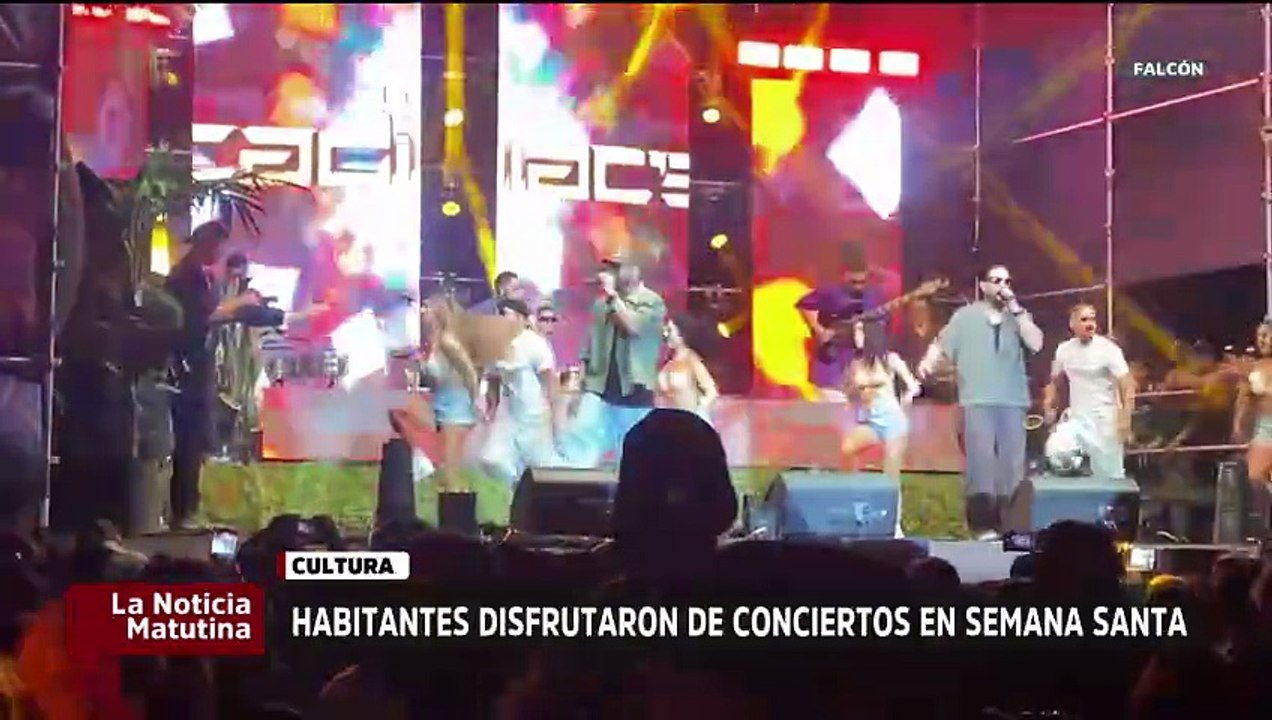 Familias de Falcón disfrutaron de los conciertos programados para esta Semana Santa