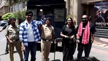 Mrunal Thakur, Adivi Sesh & Anurag Kashyap Reached #Dacoit Trailer Launch Event In Police Van