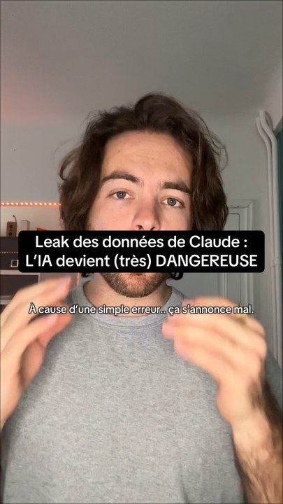 Leak des données de Claude : l’IA devienr (très) DANGEREUSE. #ia #claude #entrepreneur #danger #web
