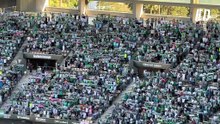 El himno del Real Betis frente al RCD Espanyol