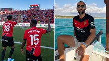 La celebración del Mallorca tras tumbar al Madrid... y vacile con Muriqi