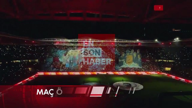 Trabzonspor taraftarından Galatasaray maçı öncesi koreografi