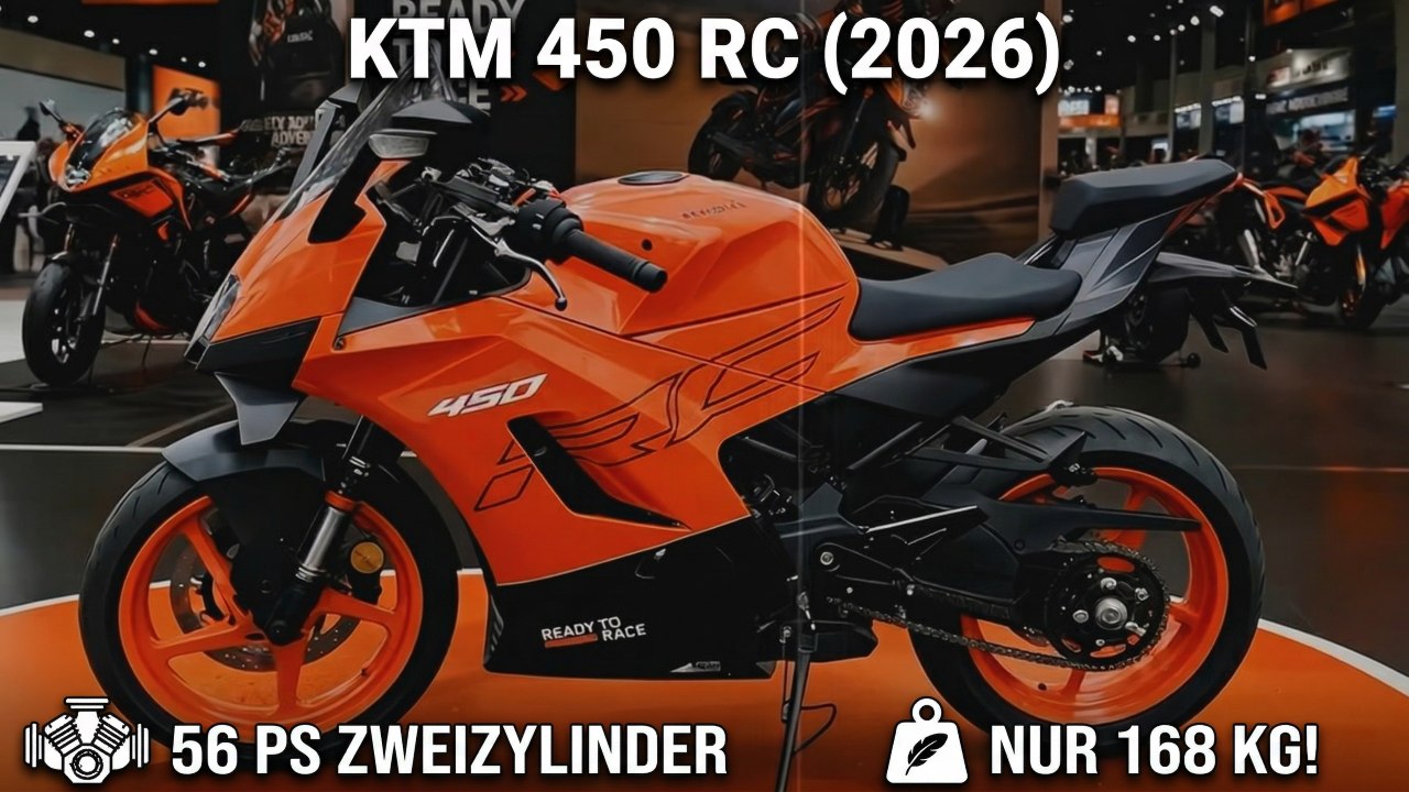 2026 KTM 450 RC: Hightech-Fahrwerk und moderne Ausstattung