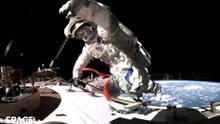 China's Shenzhou 19 Crew Conducts Spacewalk Outside Tiangong Space Station