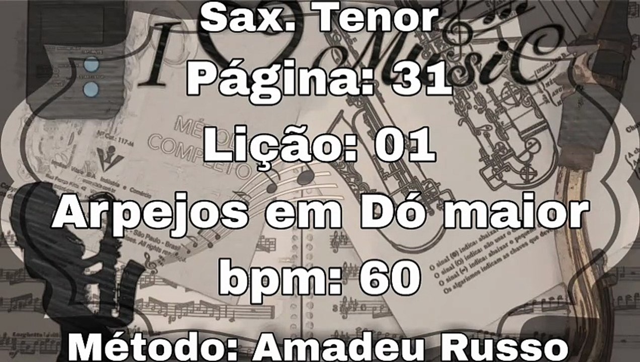 Página: 31 Lição: 01 Arpejos em Dó Maior - Sax....