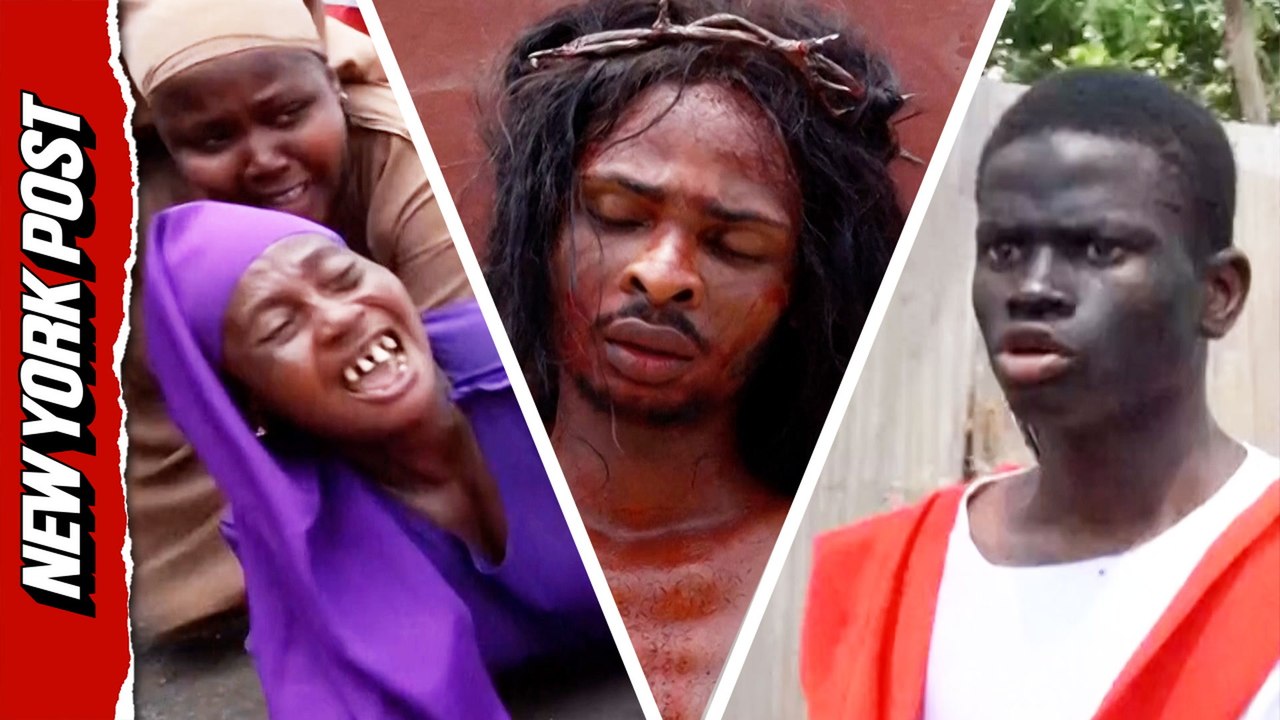 Hundreds of Catholics in Lagos celebrate Good Friday with a realistic reenactment of the Stations of the Cross