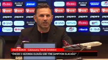 Trabzonspor maçının ardından Galatasaray Teknik Direktörü Okan Buruk'tan şampiyonluk sözü