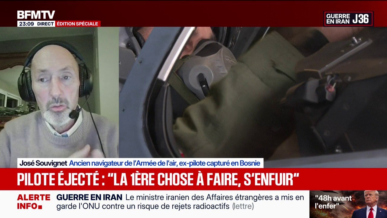 "La première chose qu’on fait, c’est chercher à s’enfuir": José Souvignet, ex-pilote éjecté en Bosnie, témoigne sur BFMTV