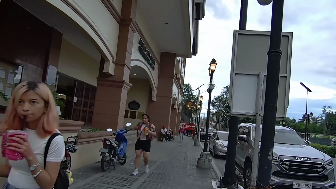 Pavement View on Santo Entiero Street Angeles City, Pampanga, Philippines