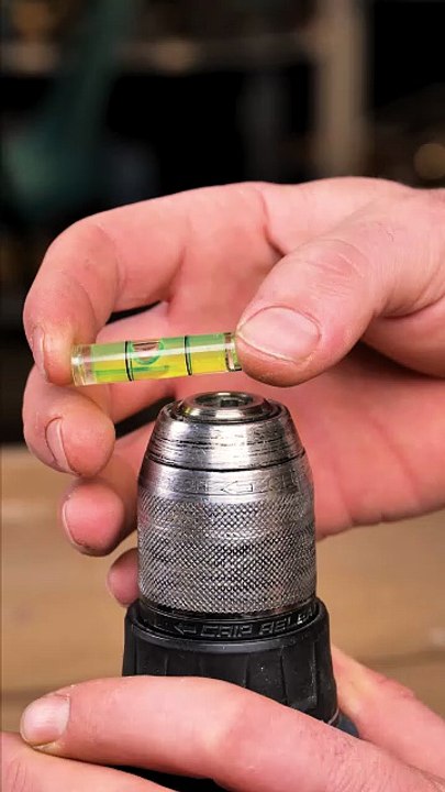 Level bubble hack for precise drilling🛠️