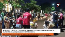 Miles de fieles participaron de la tradicional bendición de alimentos en Apóstoles