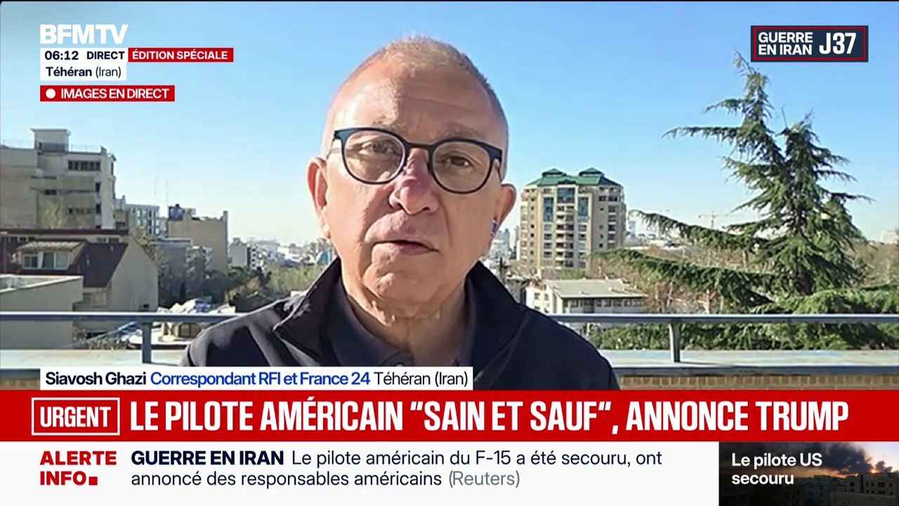 Guerre au Moyen-Orient: le pilote américain est "sain et sauf", annonce Donald Trump