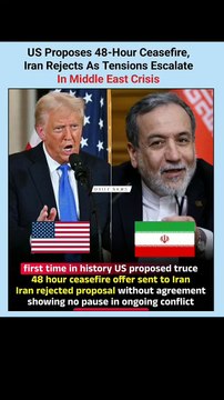 Trump’s 48-Hour Ceasefire REJECTED! 🚨 Iran escalates Middle East Crisis! #Trump #Iran #BreakingNews