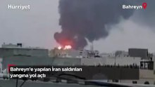 Bahreyn’e yapılan İran saldırıları yangına yol açtı