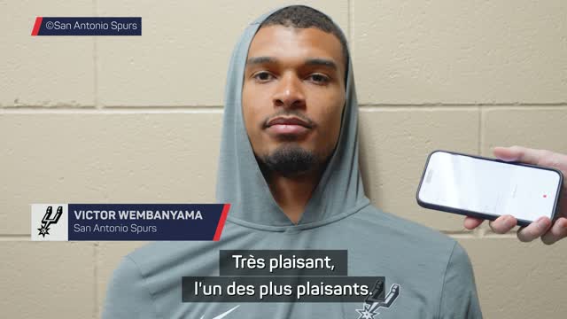 Spurs - Wembanyama: "On apprend beaucoup face au meilleur joueur offensif du monde, Jokić”