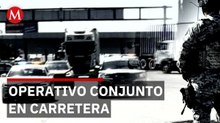 Operativo de seguridad en autopista México Querétaro con Guardia Nacional y Ejército