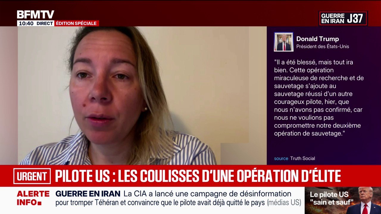 Sauvetage du pilote américain en Iran: "Cela démontre le savoir-faire américain", affirme Marion Buchet, ancienne pilote de Mirage 2000