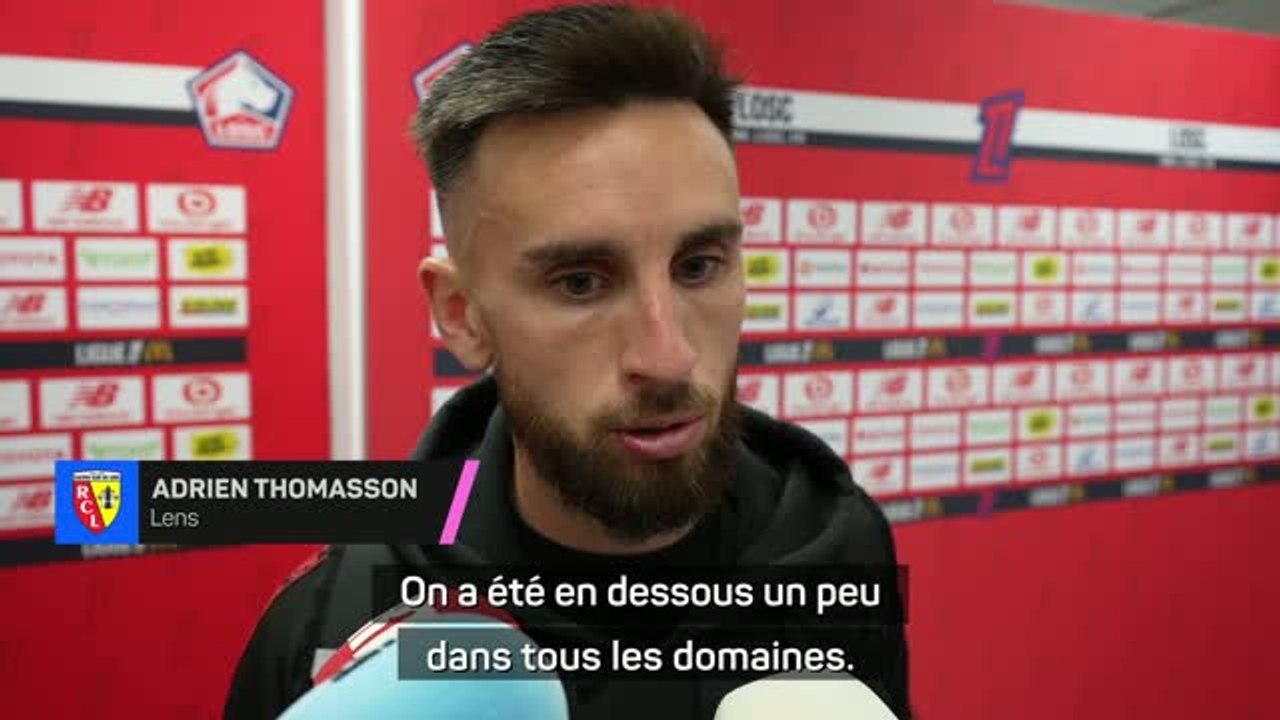 Lens - Thomasson après la défaite contre Lille : “Un non-match de notre part”