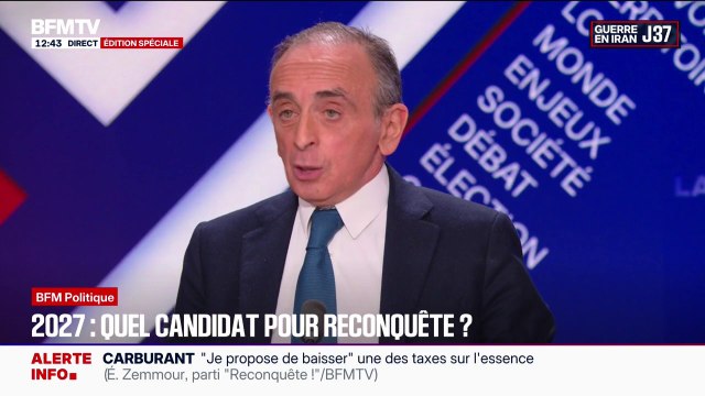 Présidentielle de 2027: J'ai tout mon temps pour déclarer ma candidature , affirme Éric Zemmour