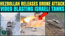 Hezbollah Drone Video Shows Merkava Tanks BLASTED in Lebanon | IDF Hit Hard In South Lebanon