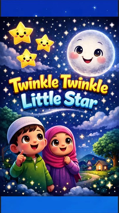 Moon & Stars by Allah 🌙✨ | Kids Islamic Poem | Bedtime Nasheed