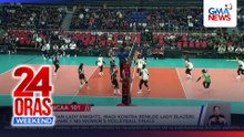 NCAA 101 - Letran Lady Knights wagi sa Volleyball Finals Game 1 | 24 Oras Weekend