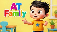 AT Word Family Song | Cat Bat Hat Mat Rat | Phonics for Kids| Kabir's World